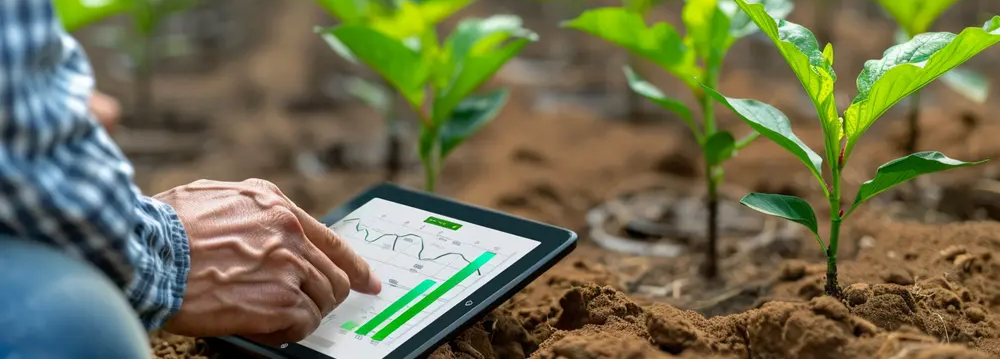 Tablet and plants